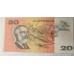 AUSTRALIA 1985 . TWENTY 20 DOLLARS BANKNOTE . DUAL ERRORS . MISALIGNMENT